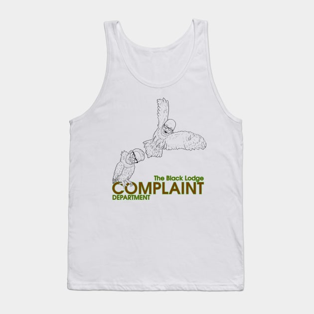 The Black Lodge Complaint Department - Light Tank Top by CalamityCastNetwork